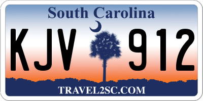 SC license plate KJV912