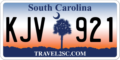 SC license plate KJV921