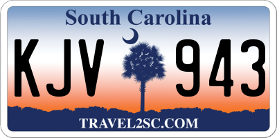 SC license plate KJV943