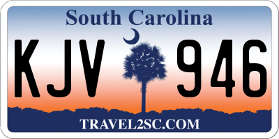 SC license plate KJV946