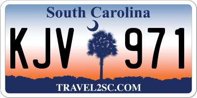 SC license plate KJV971