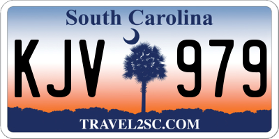 SC license plate KJV979