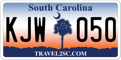 SC license plate KJW050