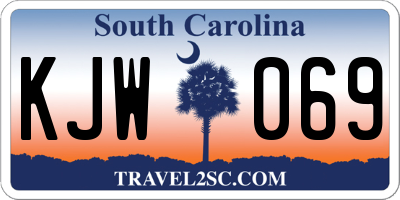 SC license plate KJW069