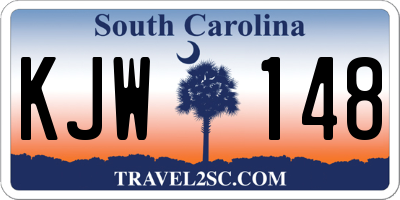 SC license plate KJW148