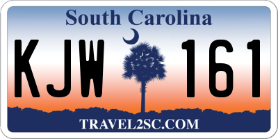 SC license plate KJW161