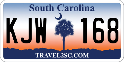 SC license plate KJW168