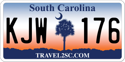 SC license plate KJW176