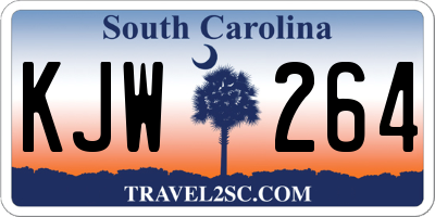 SC license plate KJW264
