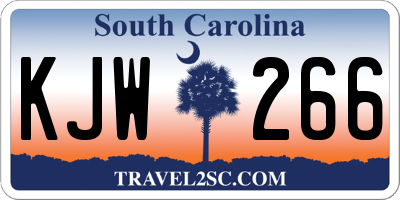 SC license plate KJW266