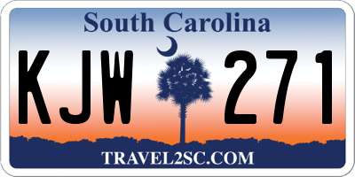 SC license plate KJW271