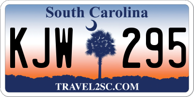SC license plate KJW295