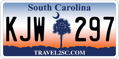 SC license plate KJW297