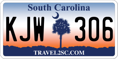 SC license plate KJW306