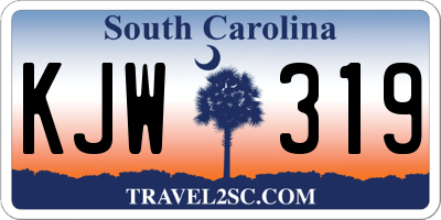 SC license plate KJW319