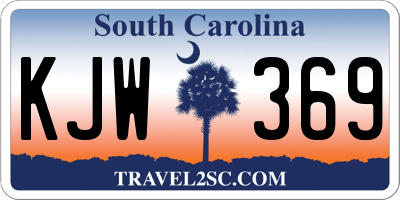 SC license plate KJW369