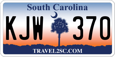 SC license plate KJW370