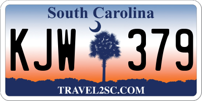 SC license plate KJW379