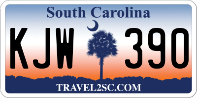 SC license plate KJW390