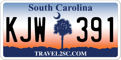 SC license plate KJW391