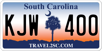 SC license plate KJW400