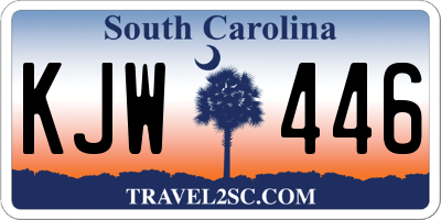 SC license plate KJW446