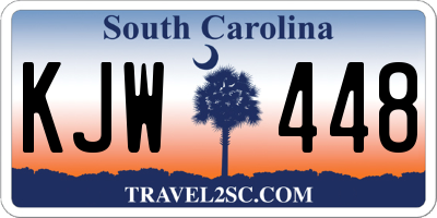 SC license plate KJW448