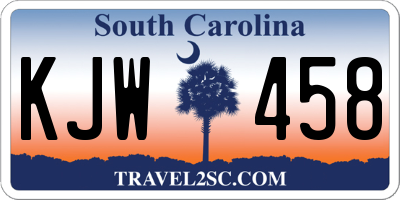 SC license plate KJW458