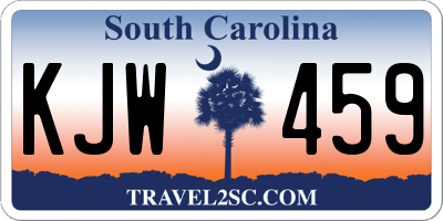 SC license plate KJW459