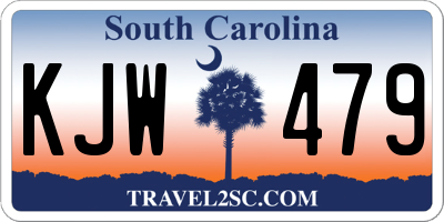 SC license plate KJW479