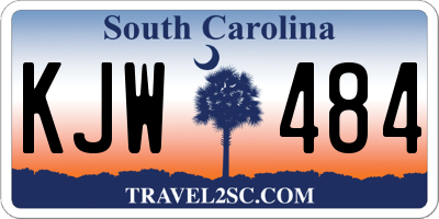 SC license plate KJW484