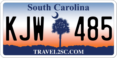 SC license plate KJW485