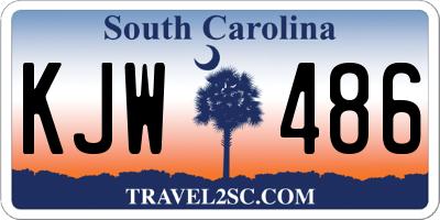 SC license plate KJW486