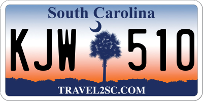SC license plate KJW510
