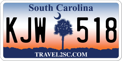 SC license plate KJW518