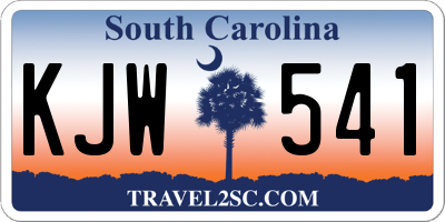 SC license plate KJW541
