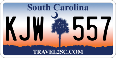 SC license plate KJW557