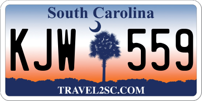 SC license plate KJW559