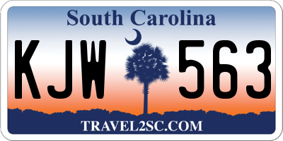 SC license plate KJW563