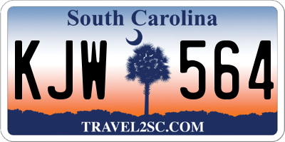 SC license plate KJW564