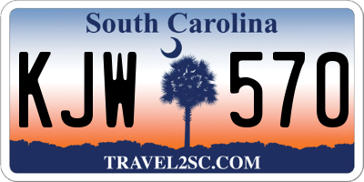 SC license plate KJW570