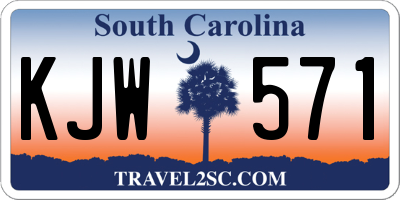 SC license plate KJW571