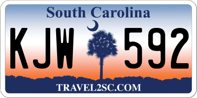 SC license plate KJW592