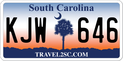 SC license plate KJW646