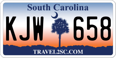 SC license plate KJW658