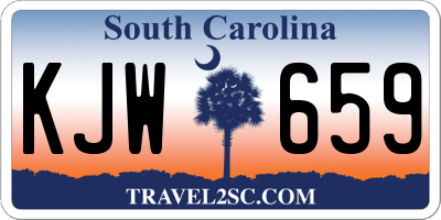 SC license plate KJW659