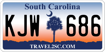 SC license plate KJW686