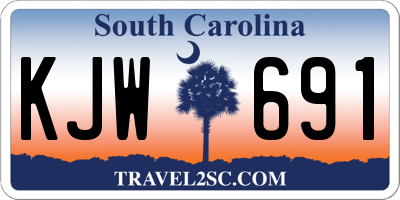 SC license plate KJW691