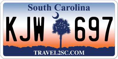 SC license plate KJW697
