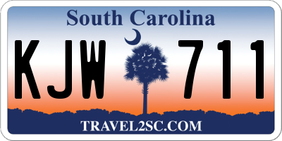 SC license plate KJW711